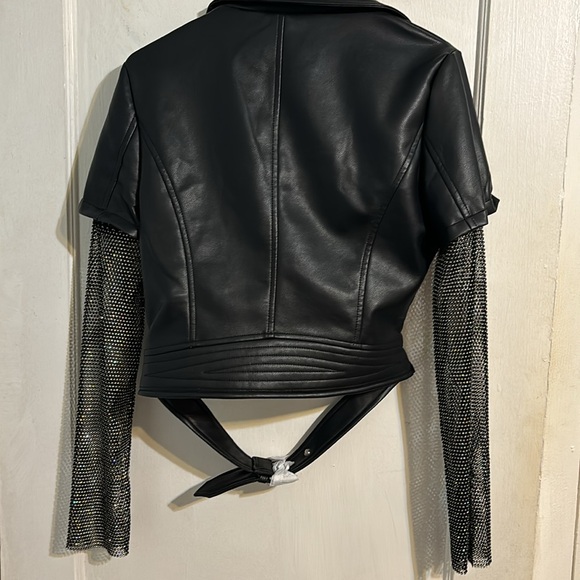 Beautiful Faux Leather Moto Jacket - Picture 2 of 3